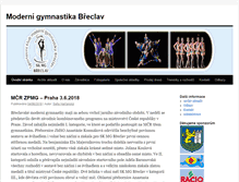 Tablet Screenshot of modernigymnastika.cz